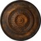 Ekena Millwork Floral Ceiling Medallion, Hand-Painted Rust, 23 1/2"OD x 2 3/4"P CM23FLRUS - alternate 1